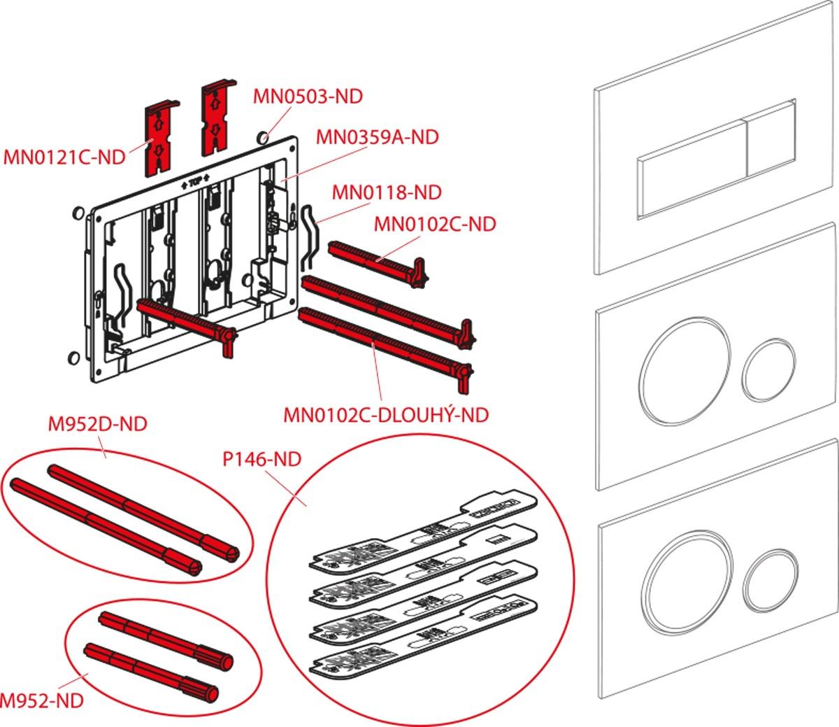 Інсталяційна система для унітазу Alca Plast AM101/1120-4:1 UA M670-0001 з кнопкою Білий (153305) - фото 5