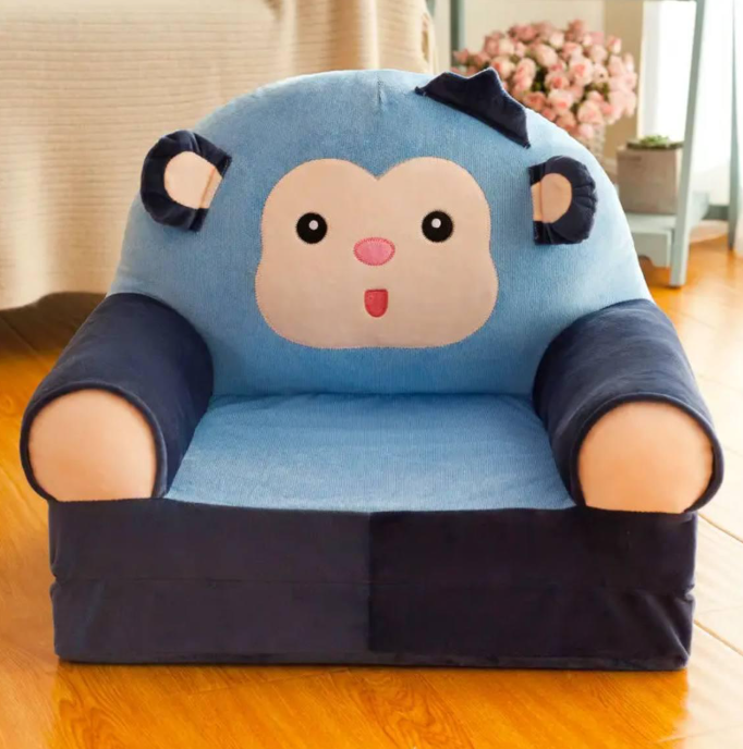 Мягкое детское кресло плюшевое Обезьянка трехсекционное бескаркасное (31987228) Мягкое детское кресло плюшевое Обезьянка трехсекционное бескаркасное (31987228)