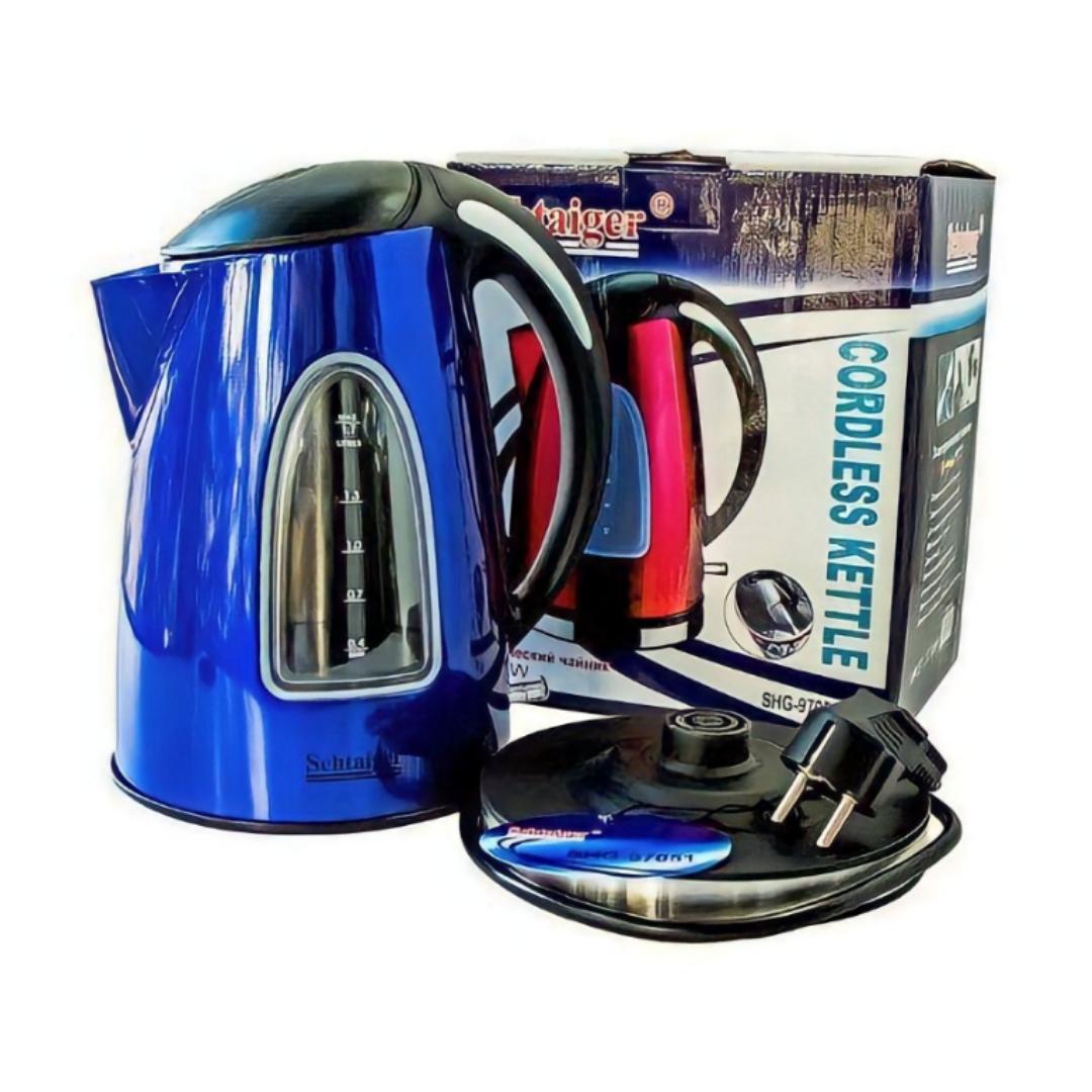 Чайник електричний Schtaiger Shg-97051 2200 Вт 1,7 л Синій (SH97050I) Чайник електричний Schtaiger Shg-97051 2200 Вт 1,7 л Синій (SH97050I)