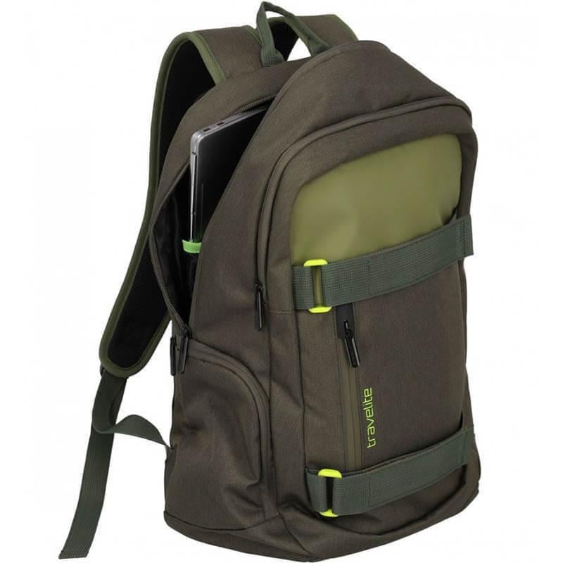 Міський рюкзак для ноутбука Travelite Pathway Stripe 15" 28 л Olive (TL096411-86) - фото 4