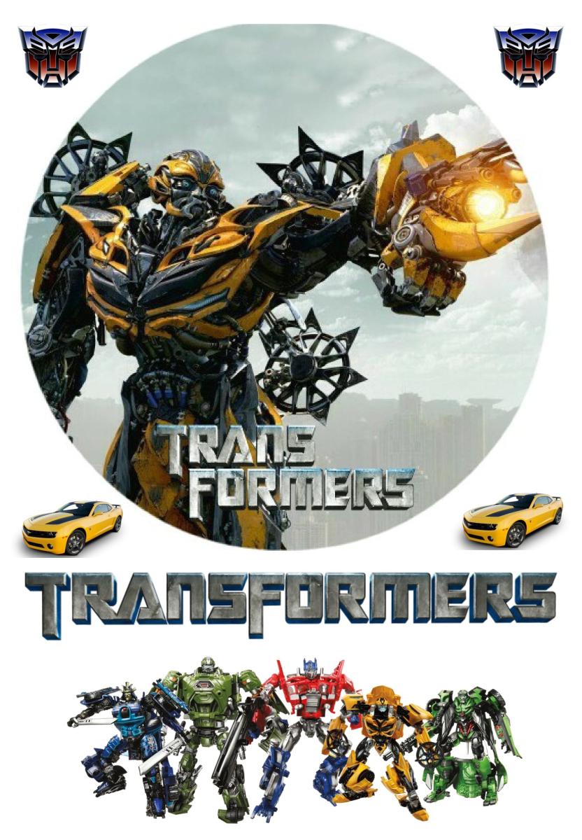 Картинка на торт вафельна Трансформери 7 (14784)