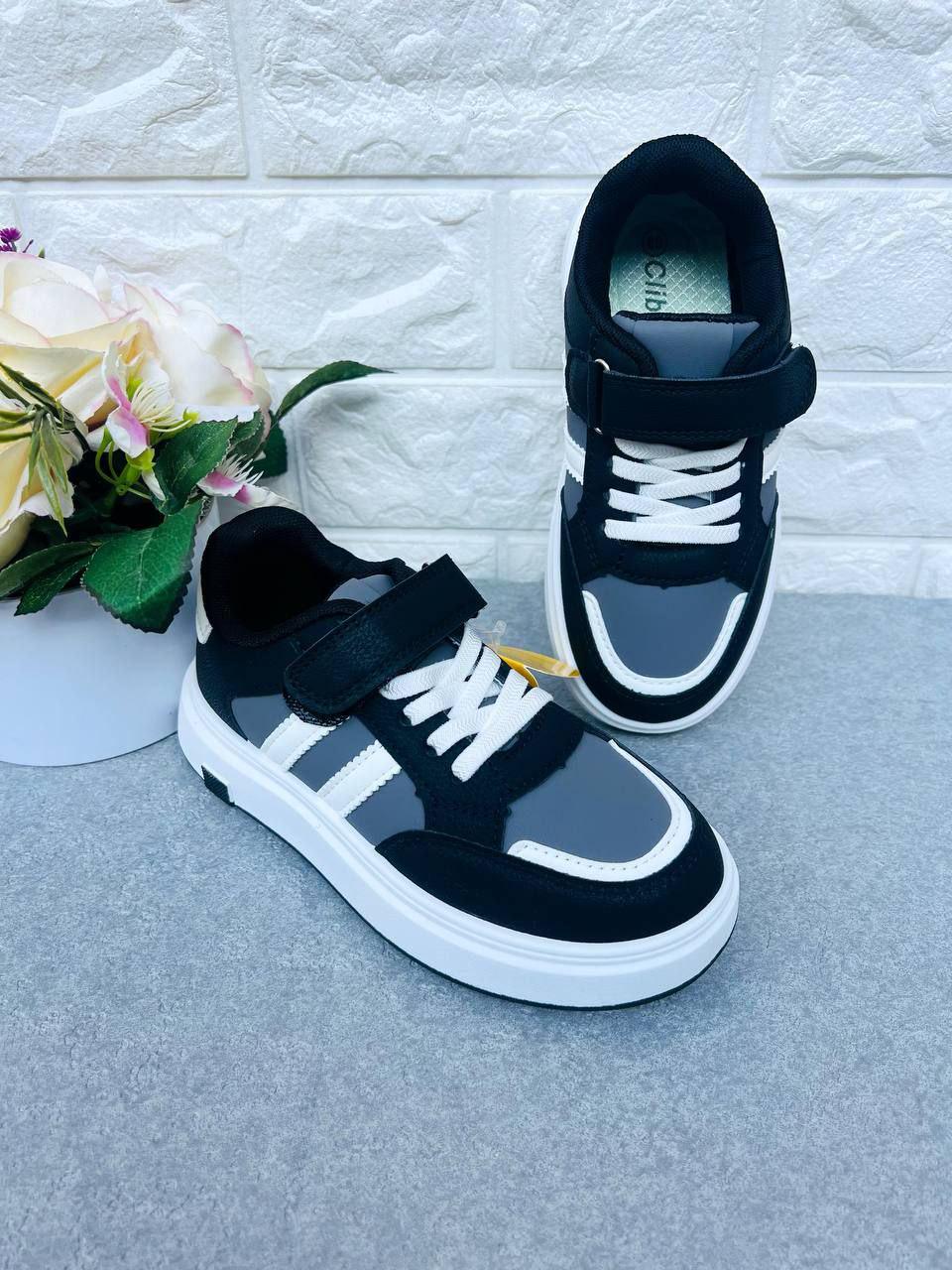 Кроссовки для мальчика Clibee 2035 р. 35 20,8 см Черный/Синий (2035-3)