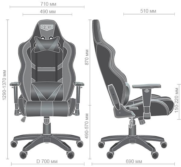 Крісло AMF VR Racer Expert Master Чорний - фото 2