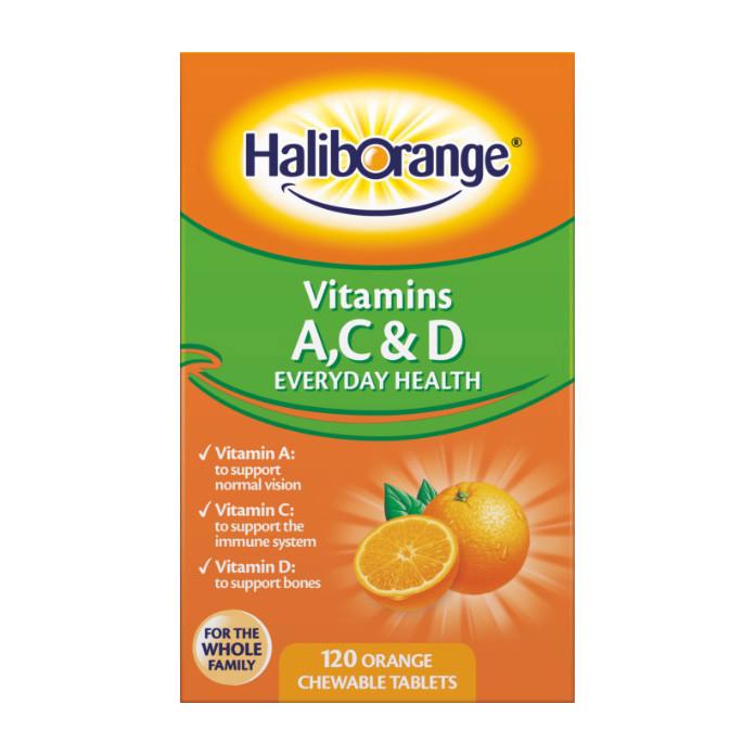 Витамины Haliborange Vitamins A C & D 120 желеек Апельсин (21614-01)