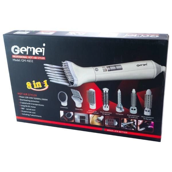 Фен-щетка для волос Gemei GM-4832 - фото 3