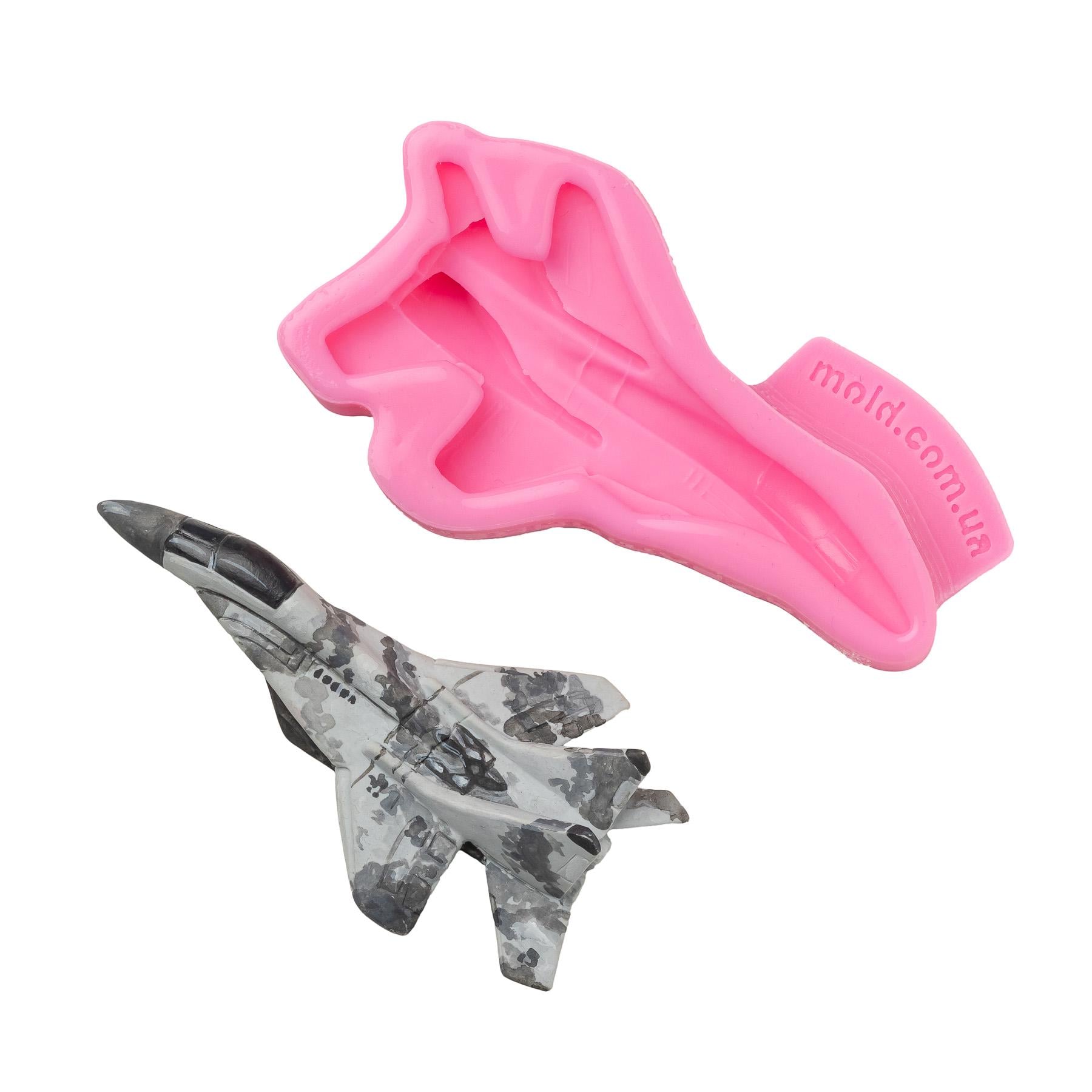 Молд силиконовый Самолет Истребитель 2д (8827)