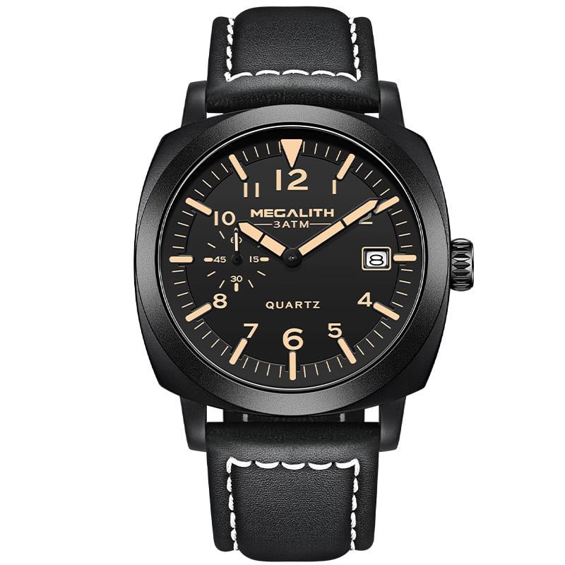 Годинник наручний чоловічий MegaLith Panerai Black (7718) - фото 4