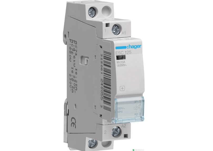 Контактор модульный Hager 25A 1NO 230B AC (ESC125)