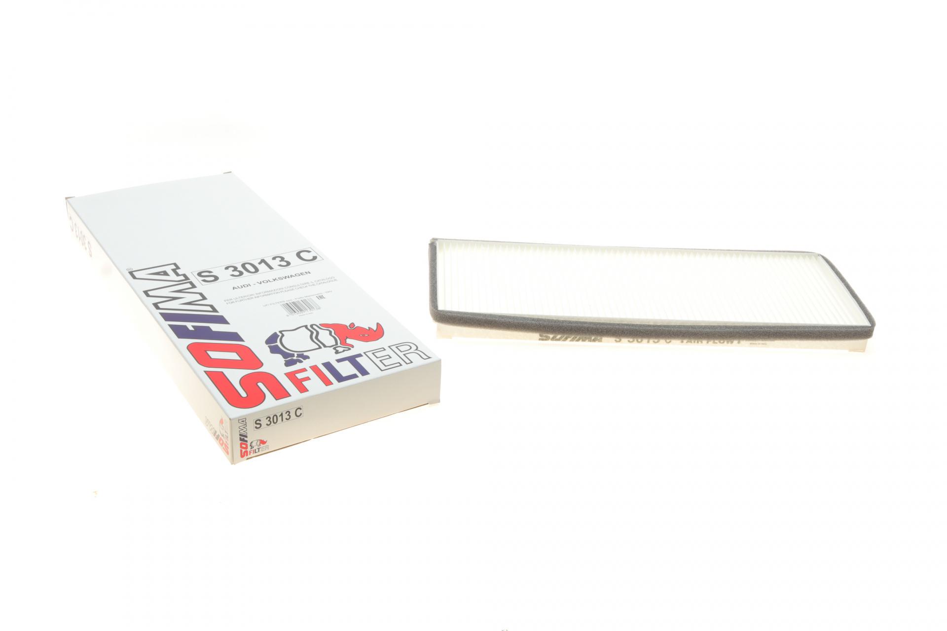 Фільтр салону SOFIMA для Audi 80/A4/VW Passat 2,5TDI 96-00- (S 3013 C)