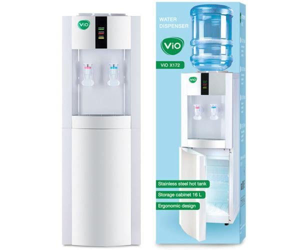 Кулер для воды VIO Х172-FСF напольный с компрессорным охлаждением и холодильником (9828)