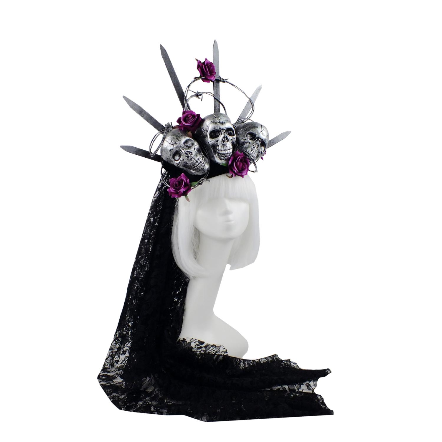 Обруч Seta Décor Donna Isabell c фатой (19-902VT)