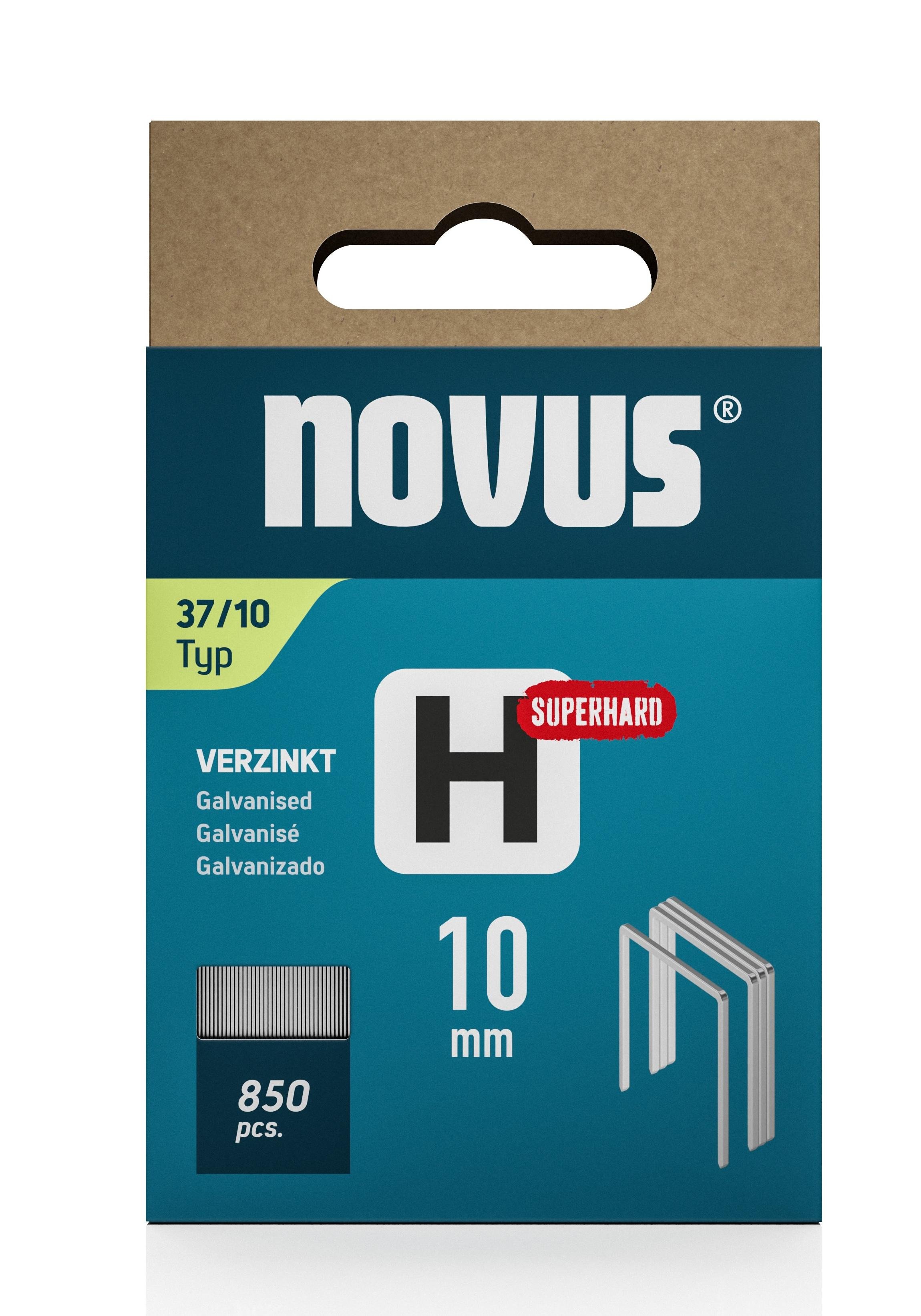 Скоби Novus для будівельного степлера H тип 37 10 мм (042-0786) - фото 3 Скоби Novus для будівельного степлера H тип 37 10 мм (042-0786) - фото 3