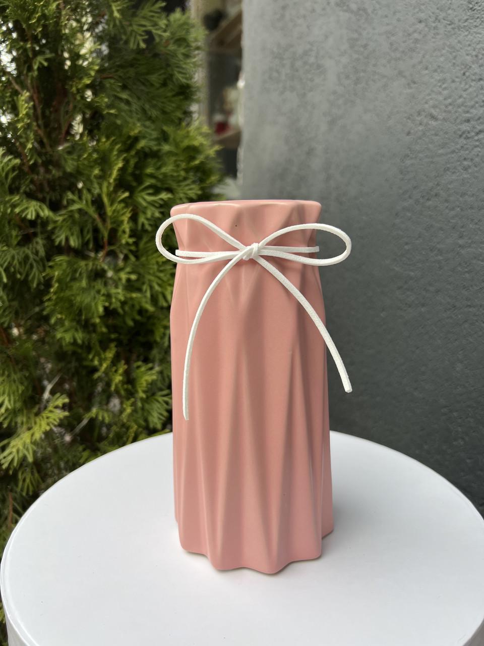 Ваза Viva MOCK 24 см Рожевий (23683217) Ваза Viva MOCK 24 см Рожевий (23683217)