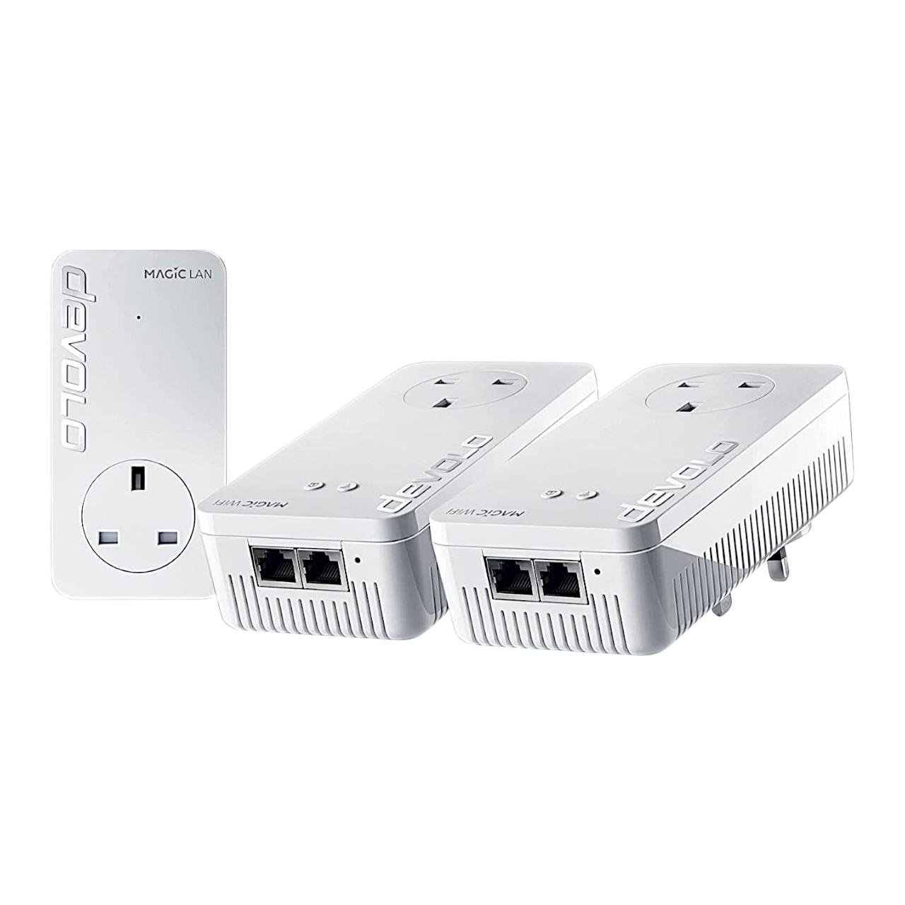 Адаптери powerline Wi-Fi Devolo Magic 2 WiFi 6 Multiroom Kit 3 шт. Адаптери powerline Wi-Fi Devolo Magic 2 WiFi 6 Multiroom Kit 3 шт.