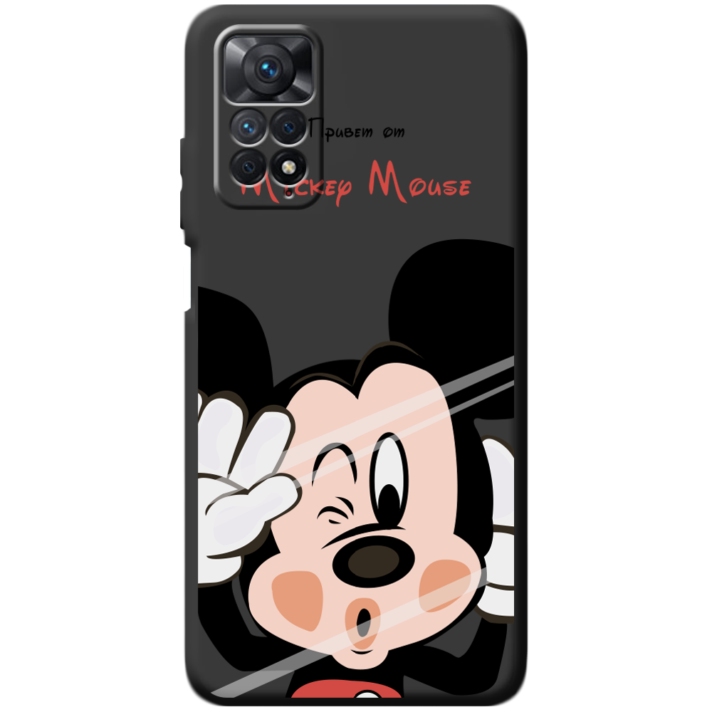 Чехол BoxFace Xiaomi Redmi Note 11 Pro Mister M Черный силикон (44185-cc58-44083)