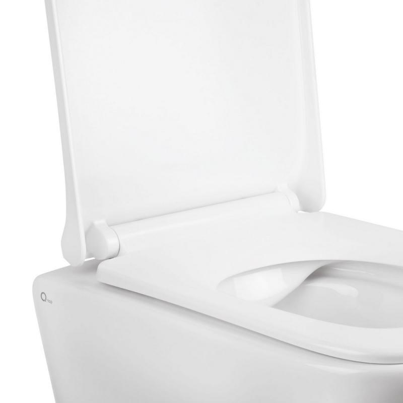 Унитаз подвесной Q-tap Tern QT1733052EUQW с сиденьем Soft-close (25169741) - фото 4