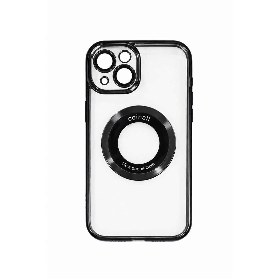 Магнитный чехол XON PhoneCase Magnetic для iPhone 13 (PCMC1113100B 7942) Черный/Прозрачный
