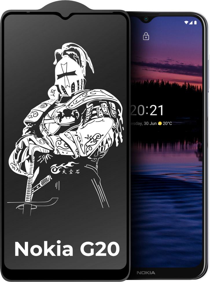 Стекло защитное King Fire Nokia G20 Full Glue Black (31212)