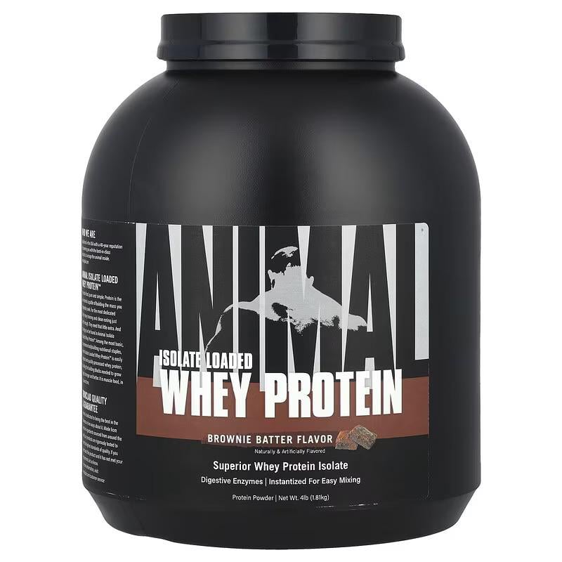 Протеин Universal Nutrition Animal/Isolate Loaded Whey Protein/Brownie Batter 1,81 кг Протеин Universal Nutrition Animal/Isolate Loaded Whey Protein/Brownie Batter 1,81 кг