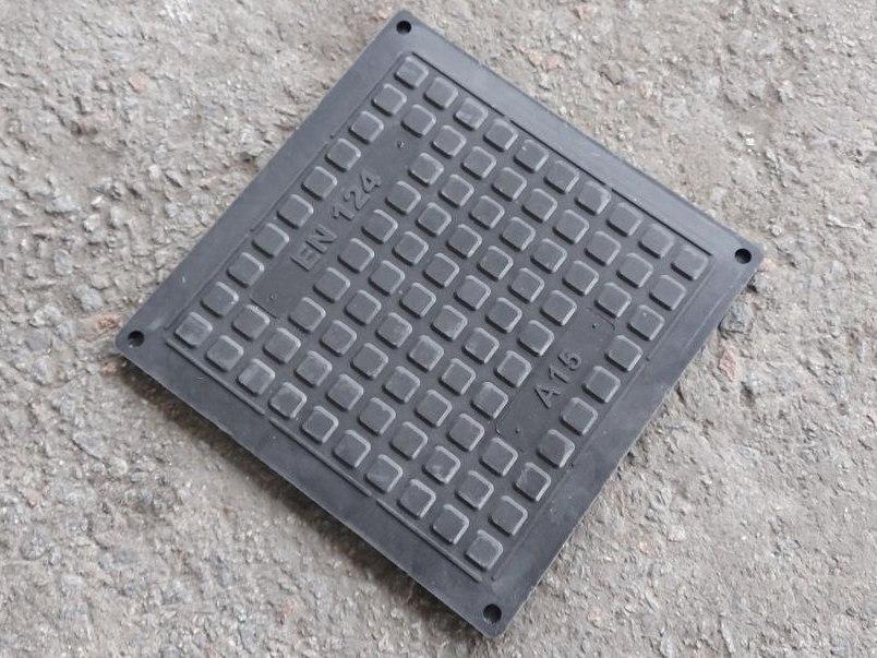 Крышка люка канализационного Войс А15 600х600 мм 4 т Черный (voys61) - фото 7