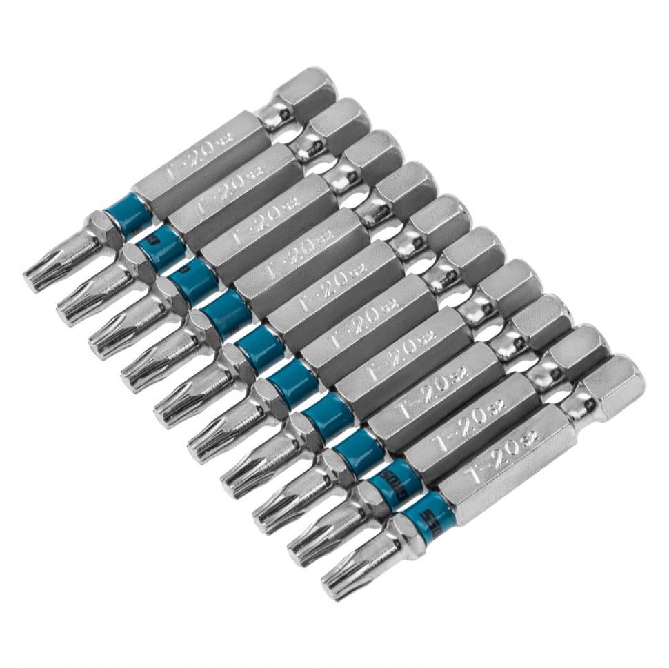 Набір біт Gross TORX 20х50 мм сталь S2 10 шт. (11470)