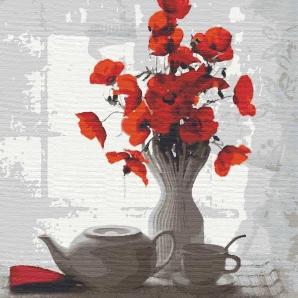 Картина по номерам Riviera Blanca Red & White 40х50 см