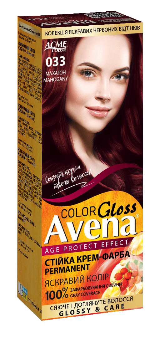 Краска для волос Acme-Color Рябина Avena 033 Махагон 135 мл (1685)