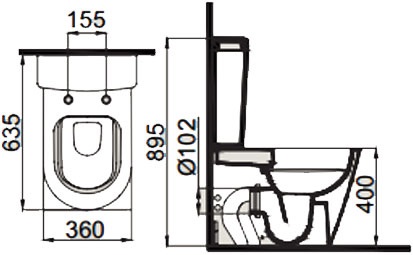 Унитаз компакт с функцией биде IDEVIT Nova SETK3504-0315-001-1-6100 - фото 4