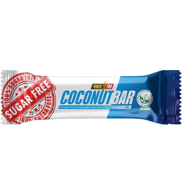 Углеводный батончик Power Pro Coconut Bar Sugar Free 50 g Coconut