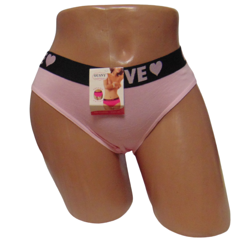 Женские трусы со спортивной резинкой Ousny 0054 XL Розовый (1776746305)