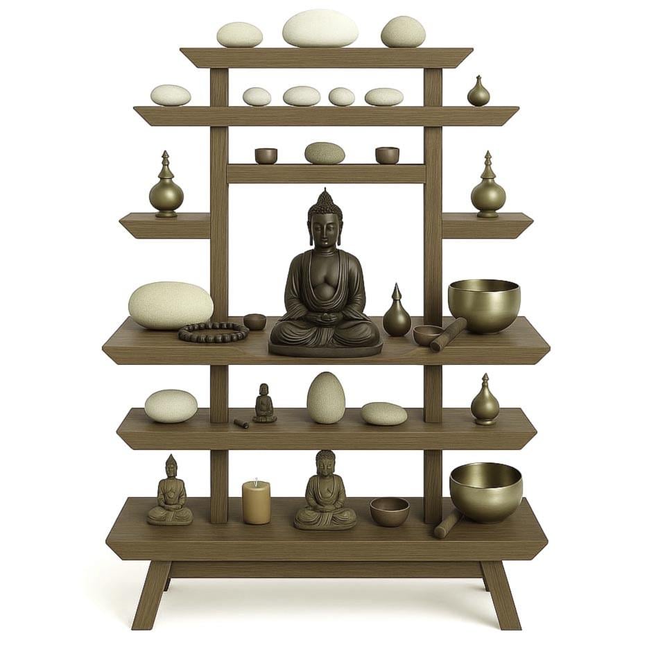 Вівтар для медитації з дерева Коваджа Палісандр (ЛАТ-012402)