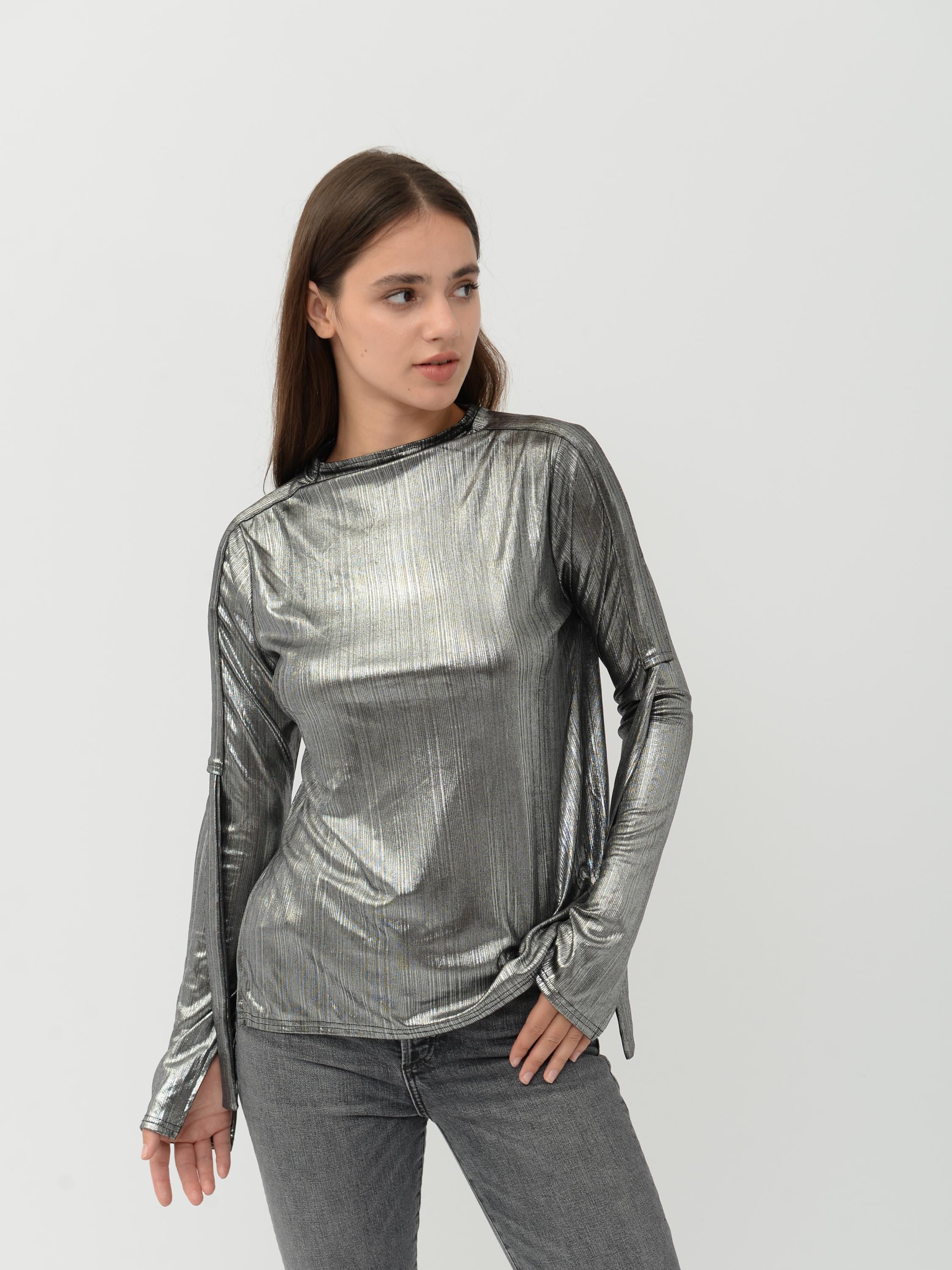 Лонгслив Cheap Monday XS Серебристый (371093)