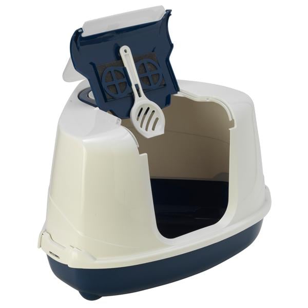 Туалет закритий для кішок Moderna 55х45х39 см Чорничний (C250331) - фото 1 Туалет закритий для кішок Moderna 55х45х39 см Чорничний (C250331) - фото 1