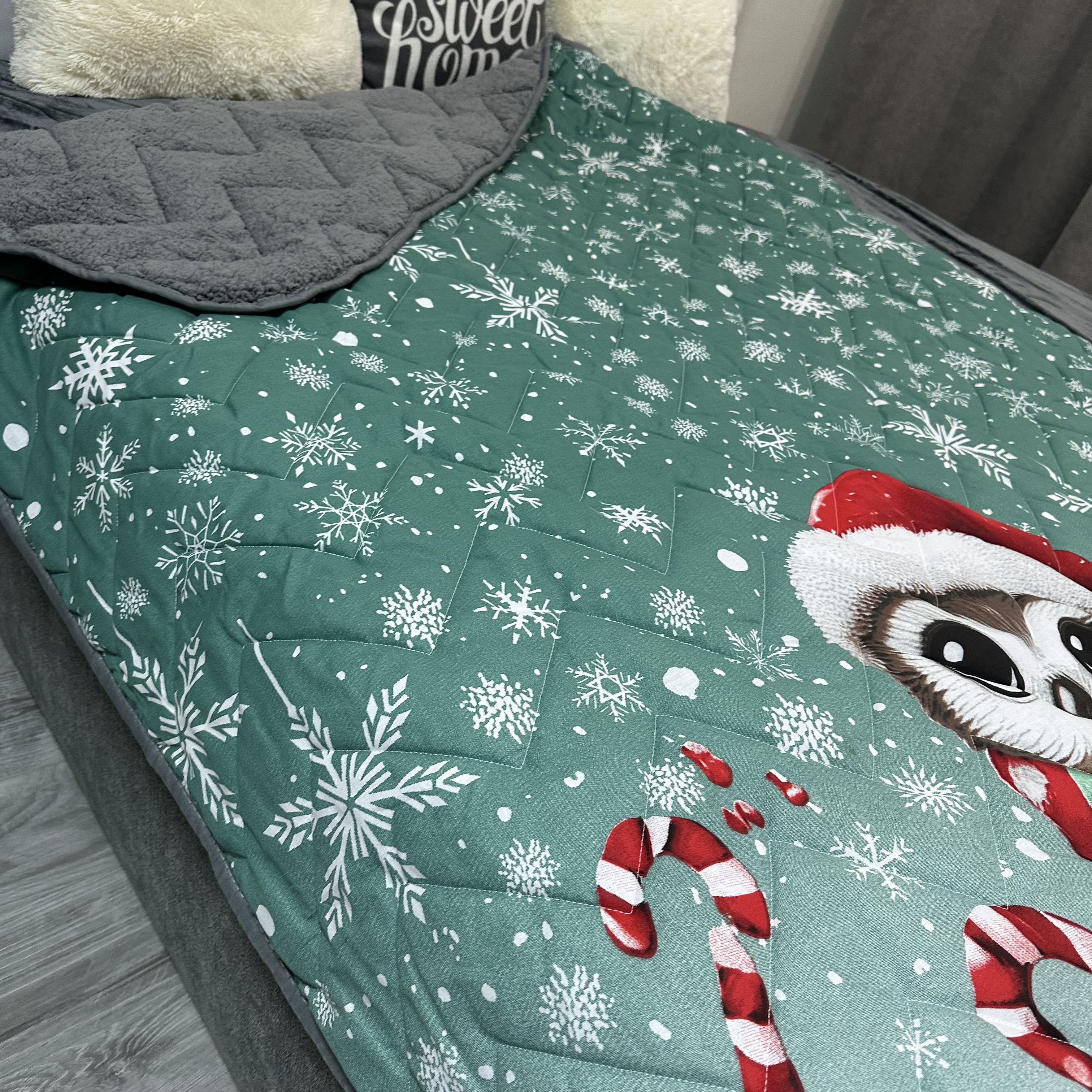 Покрывало-одеяло двустороннее Сова 150х210 см Зеленый (30111818) - фото 2 Покрывало-одеяло двустороннее Сова 150х210 см Зеленый (30111818) - фото 2