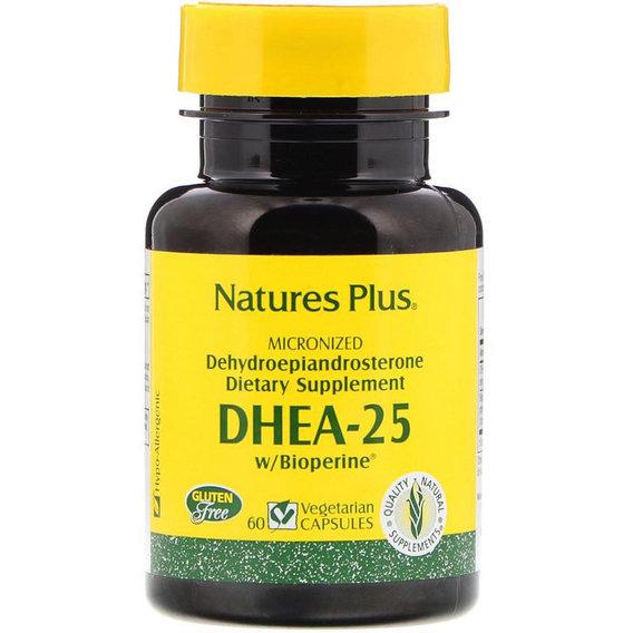 Добавка Nature's Plus DHEA-25 With Bioperine 60 Veg caps