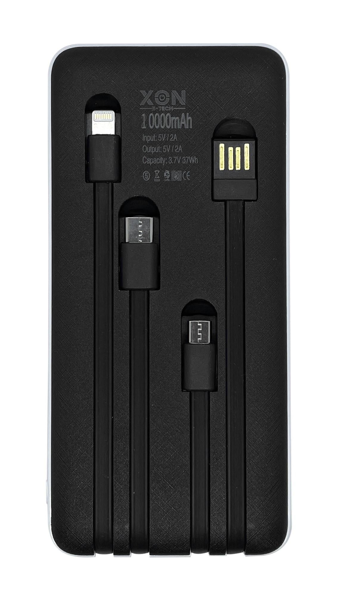 Повербанк XON PowerBank MultiLink MC1S 3596 10000 mAh Черный (5061088413596)