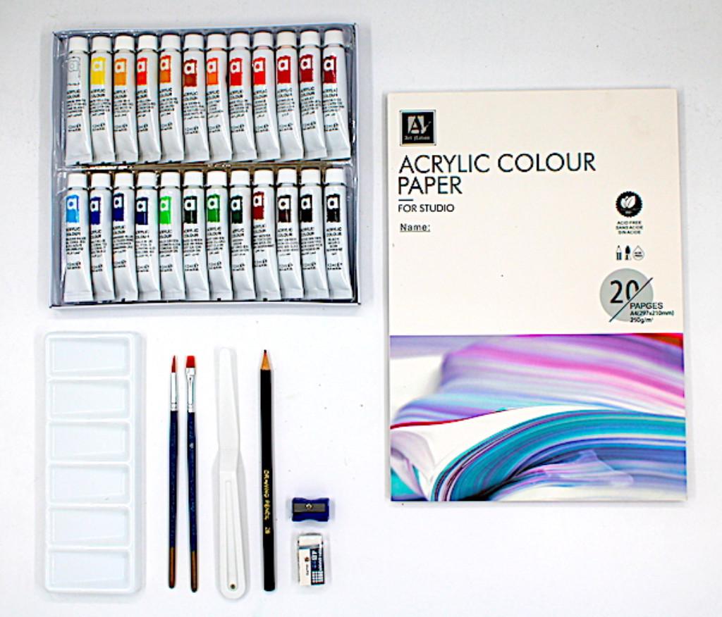 Набір акрилових фарб Art Nation 24х12 мл з аксесуарами - фото 2 Набір акрилових фарб Art Nation 24х12 мл з аксесуарами - фото 2