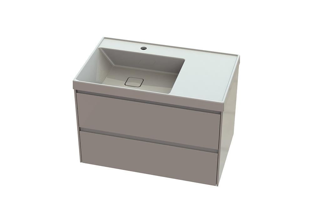 Тумба Ріца з умивальником Агнес А100М Білий матовий (2365597197)