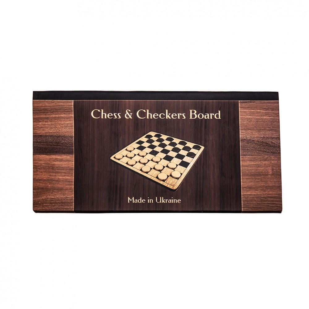 Дошка для шахів та шашок картон 35х35 см (IV-ZP5335) - фото 1