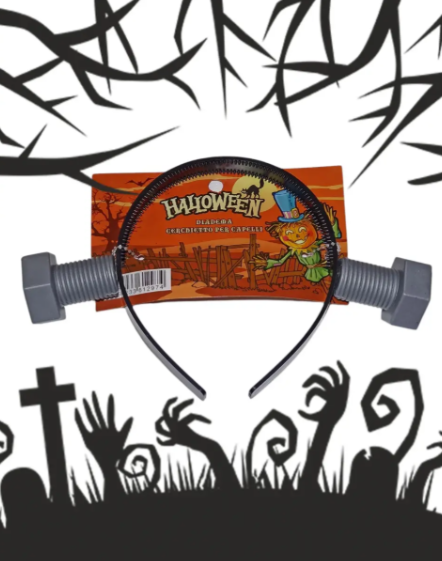 Обруч на Хэллоуин Франкенштейн One size Черно-серый (612974) - фото 2 Обруч на Хэллоуин Франкенштейн One size Черно-серый (612974) - фото 2