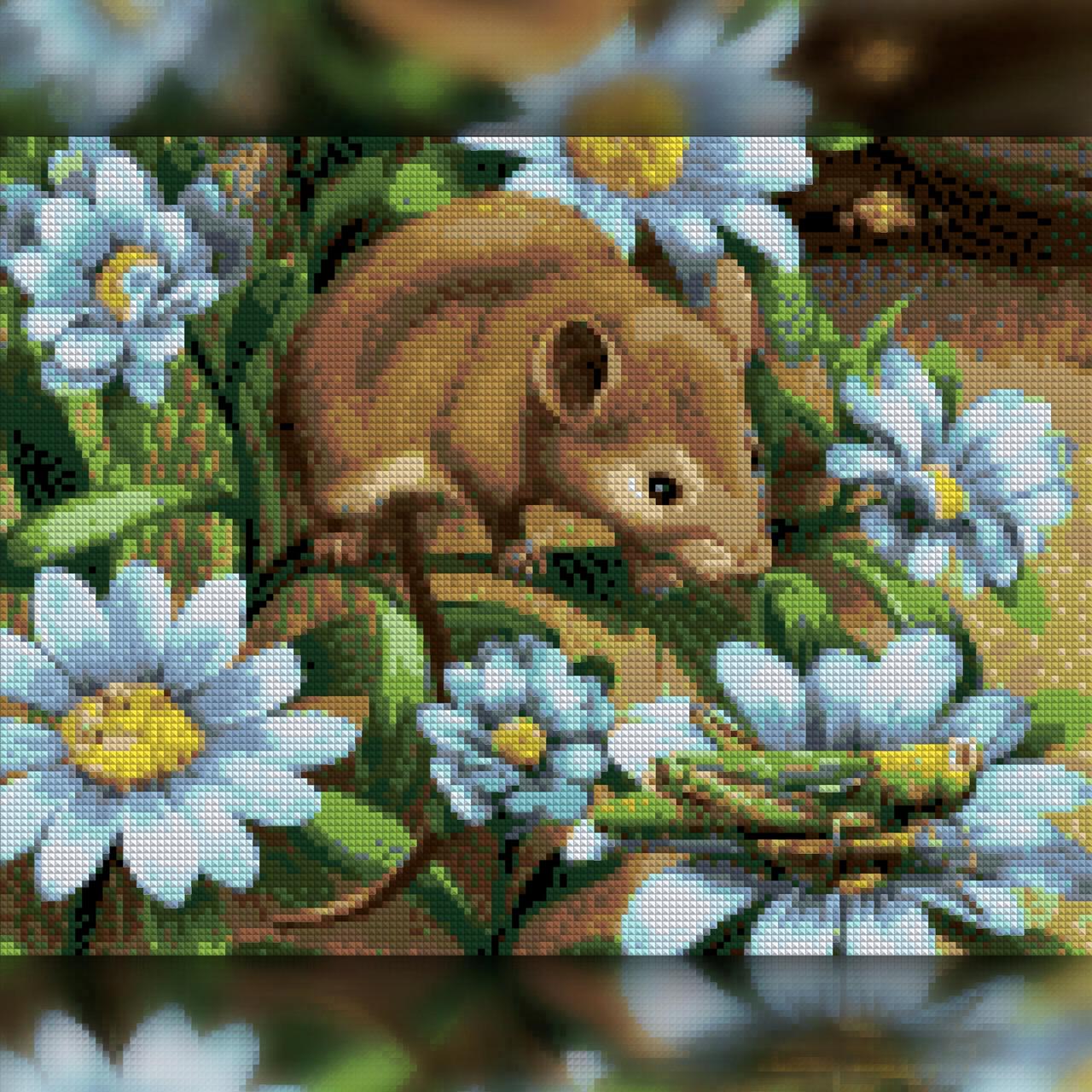 Алмазная мозаика The Wortex Diamonds Полевая мышка 40x50 см (TWD20043L)