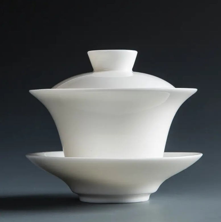 Гайвань для китайського чаю Біла яшма порцелянова 120 мл (561) - фото 2