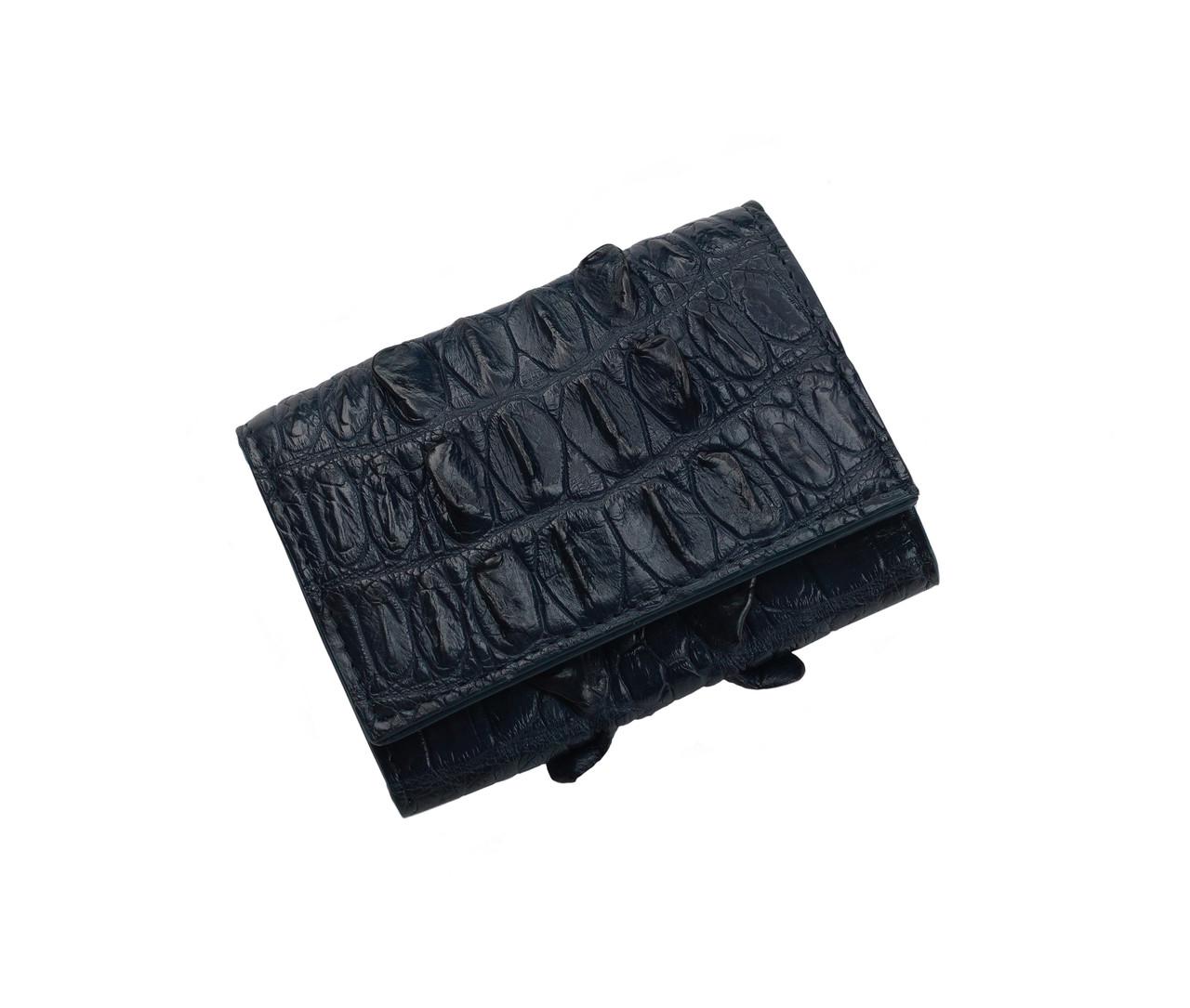 Кошелек Ekzotic Leather из кожи крокодила Синий (cw 90)