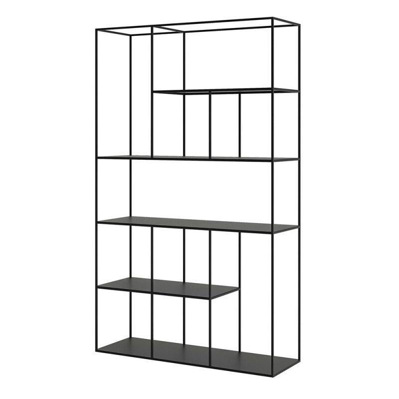 Стеллаж для хранения Loft NS-1973 2030x1200x400 мм Черный (6156d5873edc877ba8589a0a)