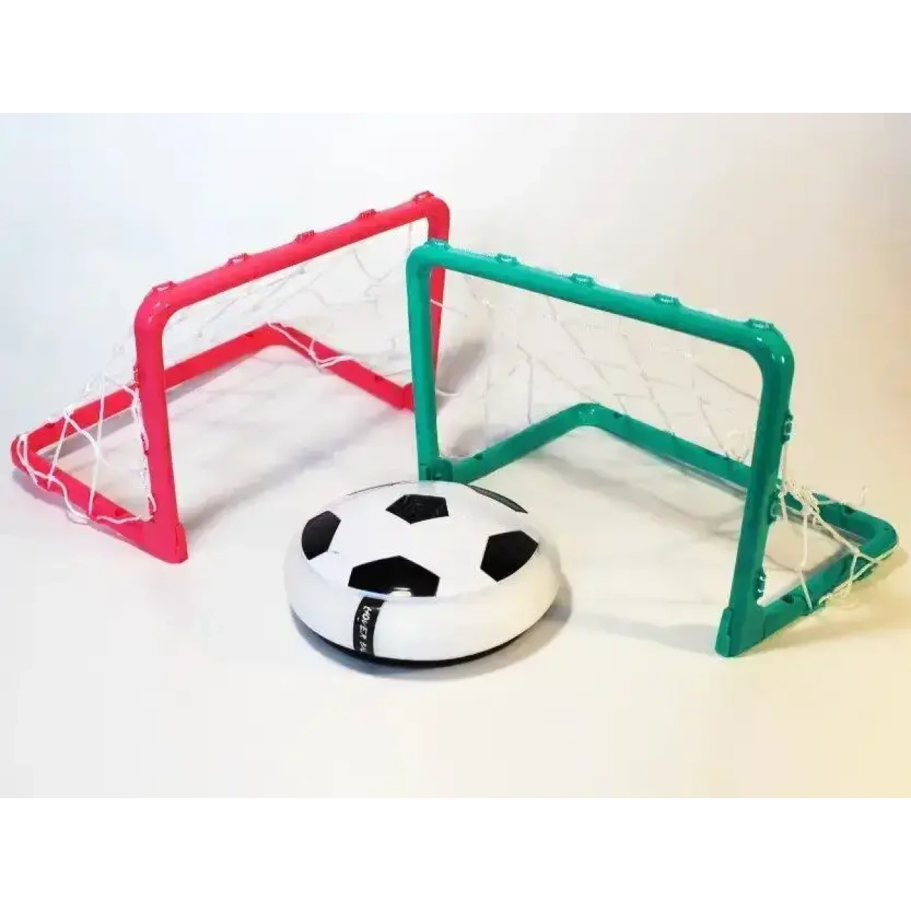 Интерактивный футбольный комплект Hover Ball с неоновым светом и компактными мини-воротами - фото 4