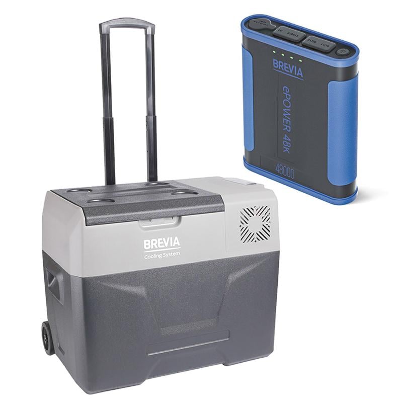 Автохолодильник Brevia 22730 с портативной зарядной станцией ePower 48 Ah 40 л (fp_13)