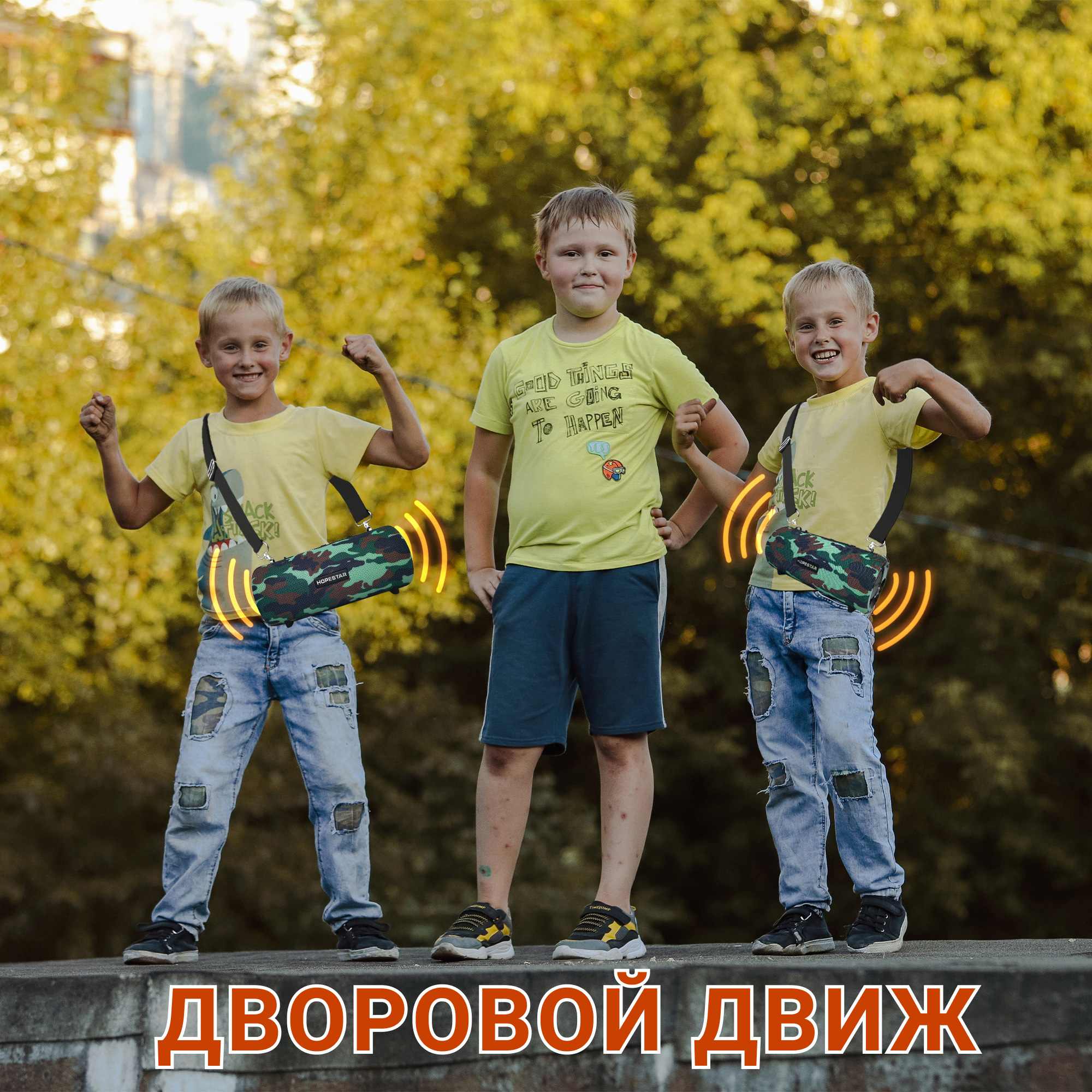 Акустична система Hopestar PowerBank H39 камуфляж - фото 15 Акустична система Hopestar PowerBank H39 камуфляж - фото 15