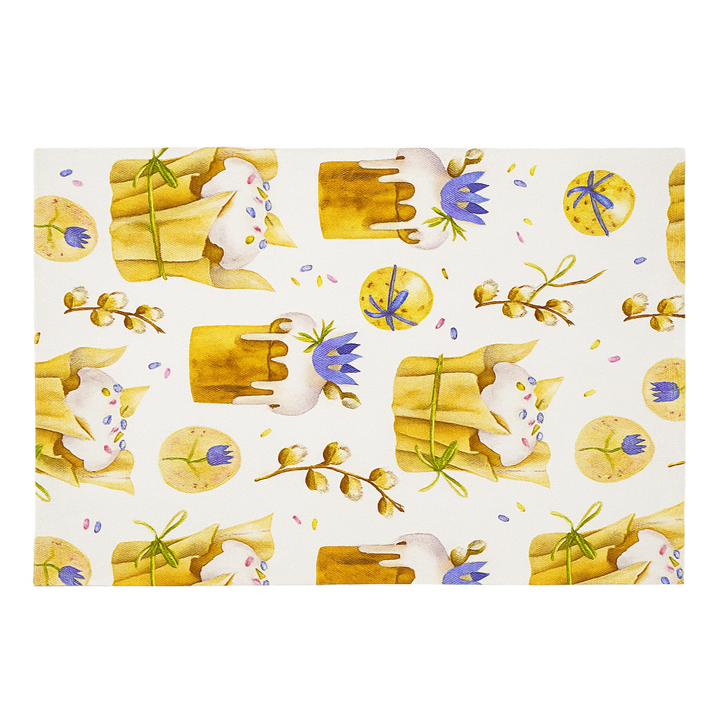 Салфетка на стол для корзины Presentville Паски и писанки (SLF_22U003)