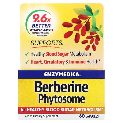 Берберин Enzymedica Berberine Phytosome 275 мг 60 капс. (ENZ-10130)