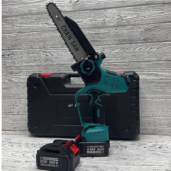 Электропила Chain Saw в чемодане с масляным баком 8" 2 аккумулятора (NM8235)